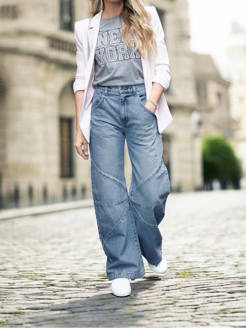 Womens High Waisted Barrel Jeans Casual Loose Boyfriend Wide Leg Size 6 NEW - Picture 10 of 10